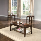ACME 80655 Docila 3 Piece Pack Coffee/End Table Set, Walnut