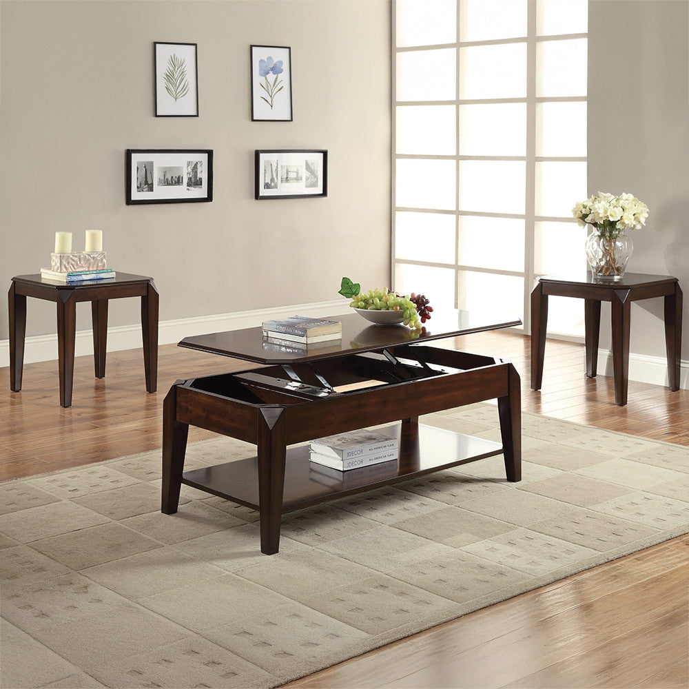 ACME 80660 Docila Coffee Table with Lift Top, Walnut