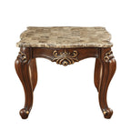 ACME 81052 Shalisa End Table, Marble & Walnut