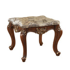 ACME 81052 Shalisa End Table, Marble & Walnut
