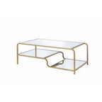 ACME 81090 Astrid Coffee Table, Gold & Mirror