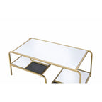 ACME 81090 Astrid Coffee Table, Gold & Mirror