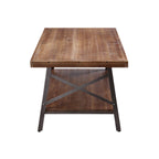 ACME 81175 Ikram Coffee Table, Weathered Oak & Sandy Black