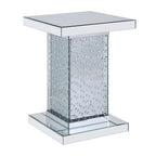ACME 81412 Nysa End Table, Mirrored & Faux Crystals