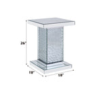 ACME 81412 Nysa End Table, Mirrored & Faux Crystals