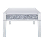 ACME 81415 Noralie Coffee Table, Mirrored & Faux Diamonds