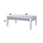 ACME 81415 Noralie Coffee Table, Mirrored & Faux Diamonds