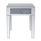 ACME 81417 Noralie End Table, Mirrored & Faux Diamonds