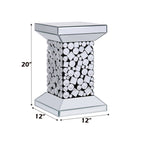 ACME 81427 Kachina End Table, Mirrored & Faux Gem