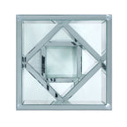 ACME 81467 Noralie End Table, Mirrored & Faux Diamonds