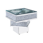 ACME 81467 Noralie End Table, Mirrored & Faux Diamonds