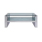ACME 81470 Nysa Coffee Table, Mirrored & Faux Crystals
