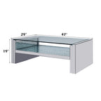ACME 81470 Nysa Coffee Table, Mirrored & Faux Crystals