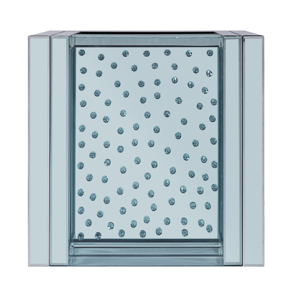 ACME 81472 Nysa End Table, Mirrored & Faux Crystals