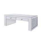 ACME 81475 Noralie Coffee Table, Mirrored & Faux Diamonds