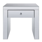 ACME 81477 Noralie End Table, Mirrored & Faux Diamonds