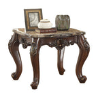 ACME 81687 Devayne End Table, Marble & Dark Walnut