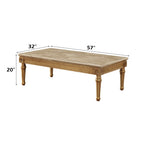 ACME 81715 Daesha Coffee Table, Marble & Antique Gold