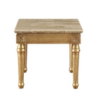 ACME 81717 Daesha End Table, Marble & Antique Gold