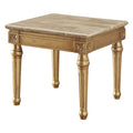ACME 81717 Daesha End Table, Marble & Antique Gold