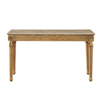 ACME 81718 Daesha Sofa Table, Marble & Antique Gold