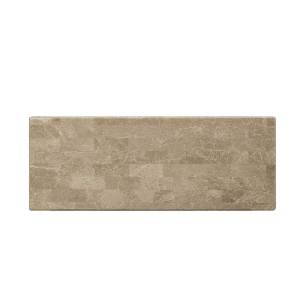 ACME 81718 Daesha Sofa Table, Marble & Antique Gold