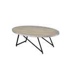 ACME 81730 Allis Coffee Table, Weathered Gray Oak