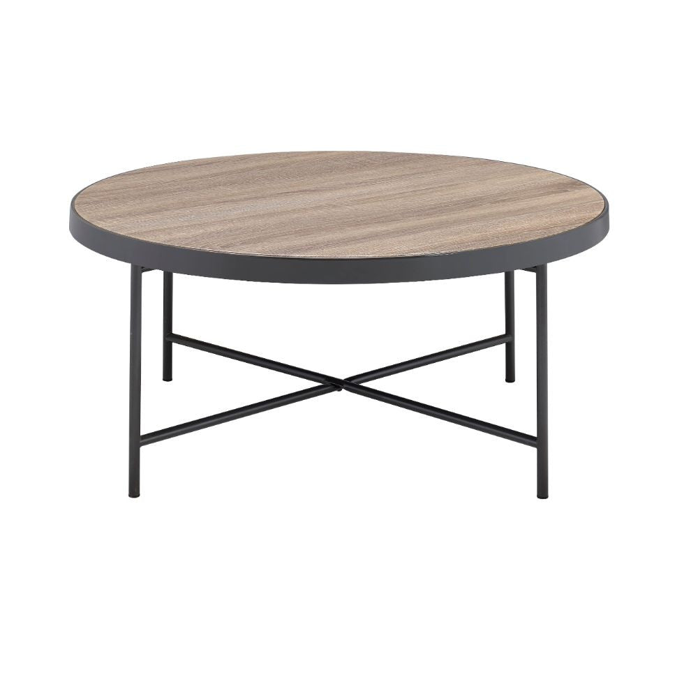 ACME 81735 Bage Coffee Table, Weathered Gray Oak