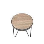 ACME 81737 Bage End Table, Weathered Gray Oak