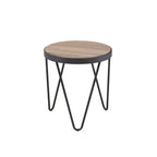 ACME 81737 Bage End Table, Weathered Gray Oak