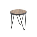 ACME 81737 Bage End Table, Weathered Gray Oak