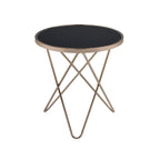 ACME 81832 Valora End Table, Champagne & Black Glass