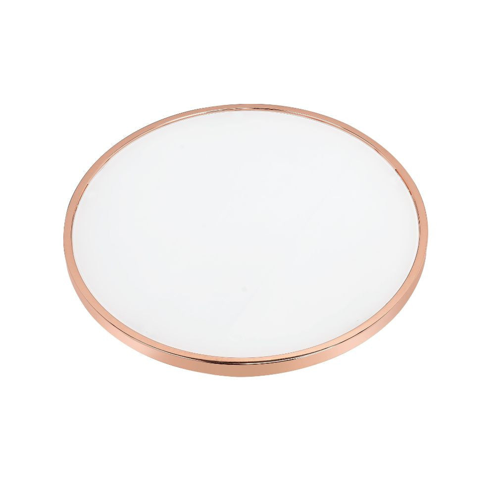 ACME 81835 Alivia Coffee Table, Rose Gold & Frosted Glass