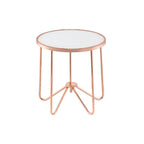 ACME 81837 Alivia End Table, Rose Gold & Frosted Glass