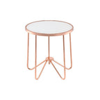 ACME 81837 Alivia End Table, Rose Gold & Frosted Glass