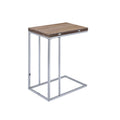 ACME 81849 Danson Side Table, Weathered Oak & Chrome