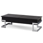 ACME 81855 Calnan Coffee Table with Lift Top, Black & Chrome