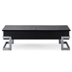 ACME 81855 Calnan Coffee Table with Lift Top, Black & Chrome