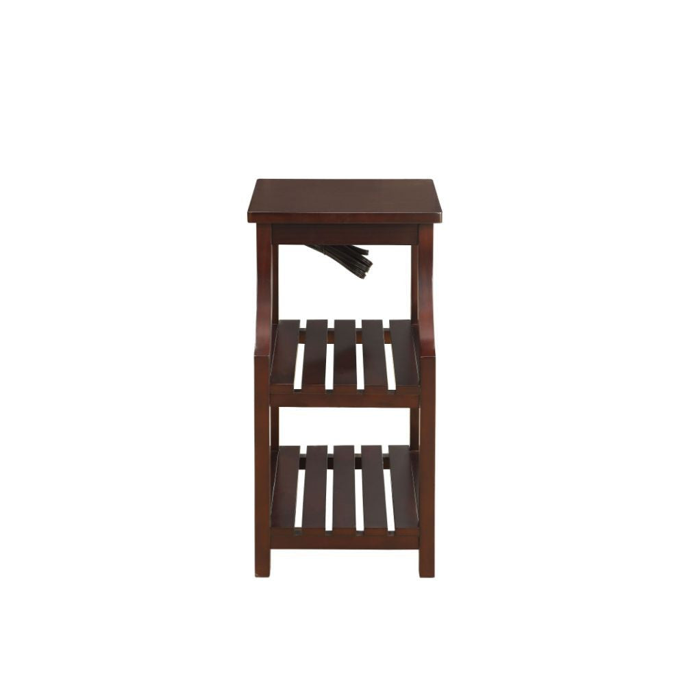 ACME 81955 Wasaki Side Table (USB), Espresso