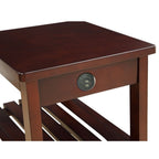 ACME 81955 Wasaki Side Table (USB), Espresso