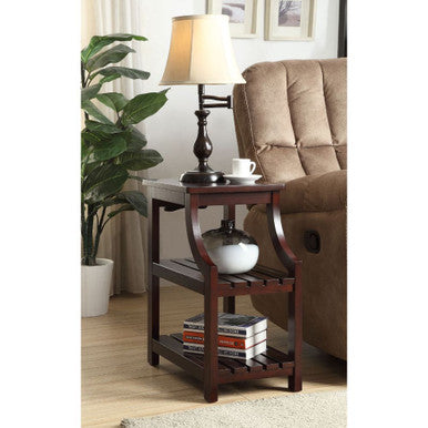 ACME 81955 Wasaki Side Table (USB), Espresso