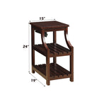 ACME 81955 Wasaki Side Table (USB), Espresso