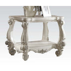 ACME 82124 Versailles End Table, Bone White