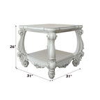 ACME 82124 Versailles End Table, Bone White  1