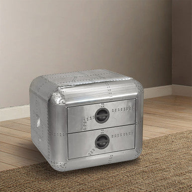 ACME 82182 Brancaster End Table, Aluminum