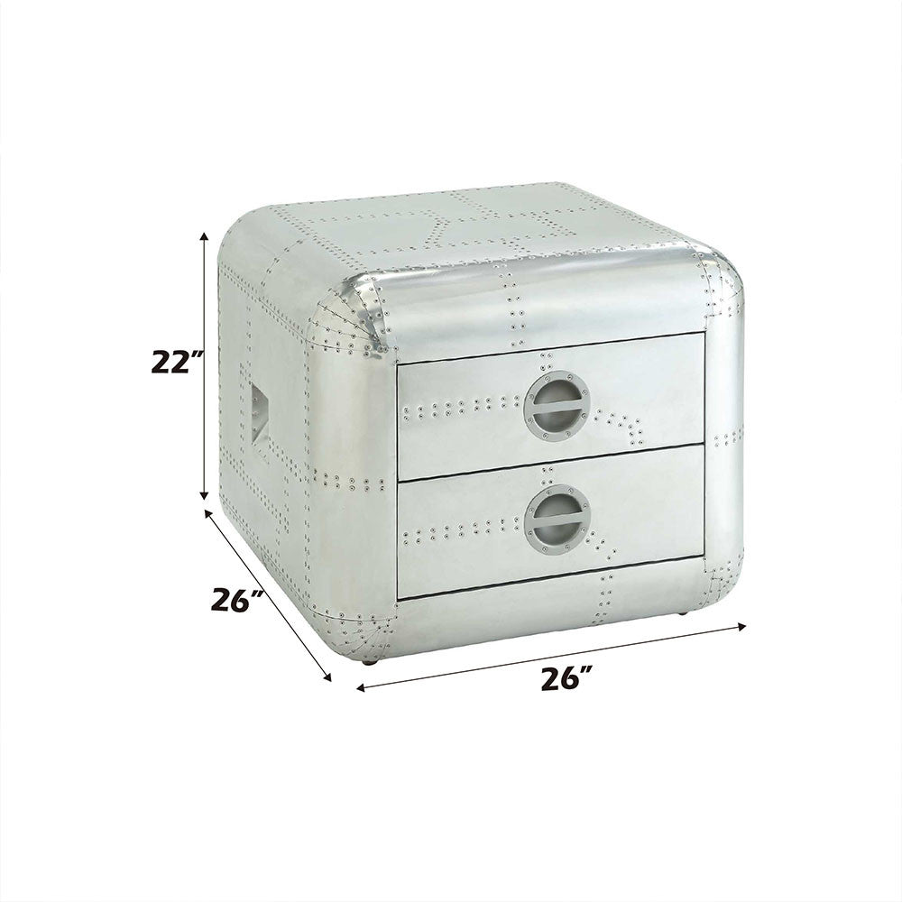 ACME 82182 Brancaster End Table, Aluminum