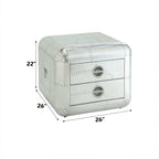 ACME 82182 Brancaster End Table, Aluminum