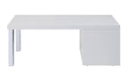 ACME 82330 Harta Coffee Table, White High Gloss & Chrome