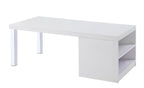 ACME 82330 Harta Coffee Table, White High Gloss & Chrome