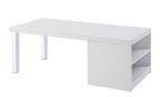 ACME 82330 Harta Coffee Table, White High Gloss & Chrome